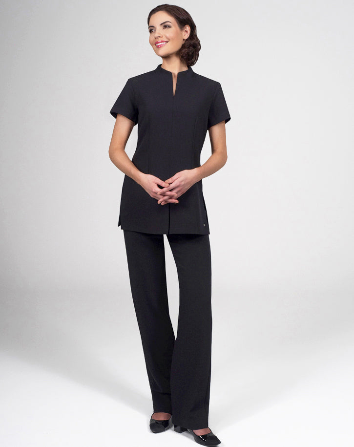 CR204 - Funnel neck tunic in Luxury Crepe