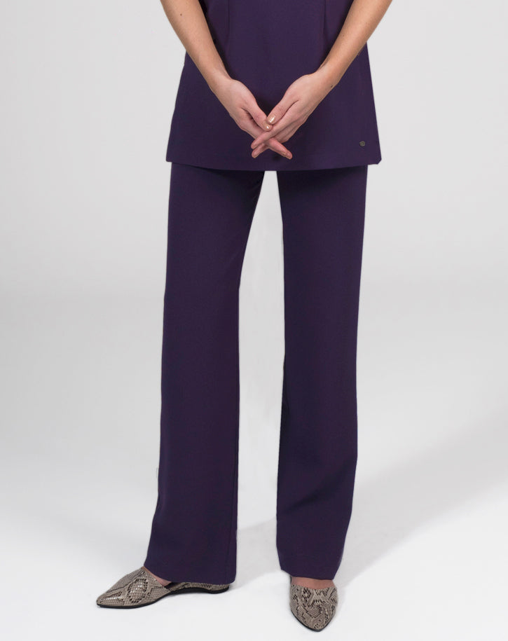 CR474 - Classic straight leg trouser in Luxury Crepe