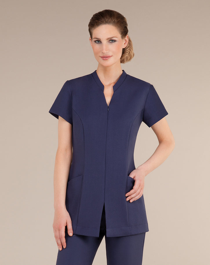 PS941 - Mandarin collar jacket with front zip and pockets in Pro Stretch
